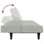 Sofá cama de 2 plazas con taburete terciopelo gris claro de , Sofás - Ref: Foro24-3258092, Precio: 305,10 €, Descuento: %