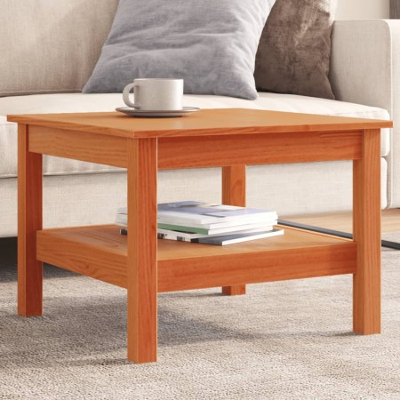 Mesa de centro madera maciza de pino marrón cera 55x55x40 cm de , Mesas de centro - Ref: Foro24-847175, Precio: 57,75 €, Desc...