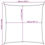 Toldo de vela poliéster oxford 100% gris claro 5x5 m de , Sombrillas - Ref: Foro24-4000405, Precio: 77,95 €, Descuento: %