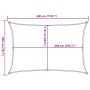 Toldo de vela poliéster oxford 100% gris claro 3x2 m de , Sombrillas - Ref: Foro24-4000535, Precio: 31,39 €, Descuento: %