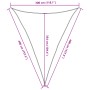 Toldo de vela poliéster oxford 100% arena 3x4x4 m de , Sombrillas - Ref: Foro24-4000935, Precio: 26,35 €, Descuento: %