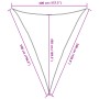 Toldo de vela poliéster oxford 100% arena 4x5x5 m de , Sombrillas - Ref: Foro24-4000940, Precio: 35,15 €, Descuento: %