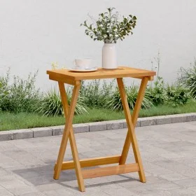 Mesa de jardín plegable madera maciza de acacia 50x36x60 cm de , Mesas de jardín - Ref: Foro24-364895, Precio: 44,38 €, Descu...