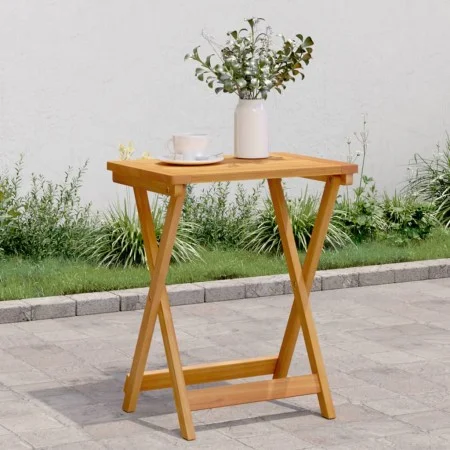 Mesa de jardín plegable madera maciza de acacia 50x36x60 cm de , Mesas de jardín - Ref: Foro24-364895, Precio: 44,38 €, Descu...