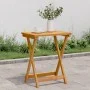 Mesa de jardín plegable madera maciza de acacia 50x36x60 cm de , Mesas de jardín - Ref: Foro24-364895, Precio: 44,38 €, Descu...