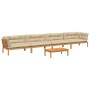 Set de sofás de palets de jardín y cojines 5 pzas madera acacia de , Sofás de exterior - Ref: Foro24-3209507, Precio: 951,75 ...
