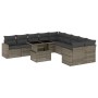 Set de sofás de jardín 11 pzas y cojines ratán sintético gris de , Conjuntos de jardín - Ref: Foro24-3267540, Precio: 684,98 ...