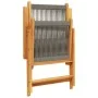 Sillas de jardín 2 uds madera maciza acacia polipropileno gris de , Sillas de jardín - Ref: Foro24-367655, Precio: 171,22 €, ...