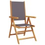 Sillas de jardín reclinables 8 uds tela madera maciza antracita de , Sillas de jardín - Ref: Foro24-3214543, Precio: 589,03 €...