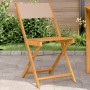 Sillas de bistró 2 uds madera maciza acacia y tela gris taupe de , Sillas de jardín - Ref: Foro24-367683, Precio: 85,70 €, De...