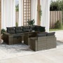 Set de sofás de jardín 11 pzas y cojines ratán sintético gris de , Conjuntos de jardín - Ref: Foro24-3276506, Precio: 637,89 ...