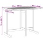 Mesa de balcón plegable madera maciza de acacia 90x60x72 cm de , Mesas de jardín - Ref: Foro24-364897, Precio: 105,43 €, Desc...