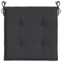 Cojines de silla de jardín 2 uds tela Oxford negro 50x50x3 cm de , Cojines para sillas y sofás - Ref: Foro24-47603, Precio: 2...