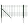 Cerca de alambre con pinchos de anclaje verde 1x25 m de , Paneles de vallas - Ref: Foro24-154105, Precio: 197,10 €, Descuento: %