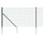 Green 1x25 m barbed wire with anchoring spikes. by , fence panels - Ref: Foro24-154105, Price: 193,87 €, Discount: %