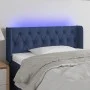 Headboard with blue fabric LED lights 103x16x78/88 cm by , Headboards and footboards - Ref: Foro24-3123568, Price: 55,82 €, D...
