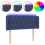 Headboard with blue fabric LED lights 103x16x78/88 cm by , Headboards and footboards - Ref: Foro24-3123568, Price: 55,82 €, D...