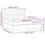 Cama box spring con colchón tela color crema 180x200 cm de , Camas y somieres - Ref: Foro24-3141958, Precio: 651,85 €, Descue...