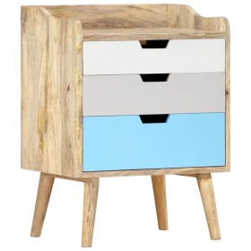 Mesita de noche de madera maciza de mango 47x35x63 cm de , Mesitas de noche - Ref: Foro24-286480, Precio: 74,14 €, Descuento: %