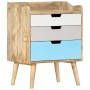 Mesita de noche de madera maciza de mango 47x35x63 cm de , Mesitas de noche - Ref: Foro24-286480, Precio: 74,14 €, Descuento: %
