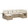 Juego de sofás jardín con cojines 6 pzas ratán sintético beige de , Conjuntos de jardín - Ref: Foro24-3263794, Precio: 411,68...