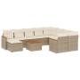 Set de sofás de jardín 11pzas con cojines ratán sintético beige en Conjuntos de jardín | Comprar online en Foru.es