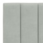 Estructura cama con luces LED terciopelo gris claro 140x190 cm de , Camas y somieres - Ref: Foro24-3213775, Precio: 205,94 €,...