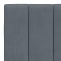 Estructura cama con cabecero terciopelo gris oscuro 180x200 cm de , Camas y somieres - Ref: Foro24-3207862, Precio: 257,88 €,...