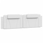 Estructura de cama cabecero cuero sintético blanco 180x200 cm de , Camas y somieres - Ref: Foro24-3208111, Precio: 255,37 €, ...