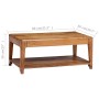 Mesa de centro de madera maciza 88x50x38 cm en Mesas de centro | Comprar online en Foru.es