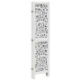 Biombo separador de 5 paneles madera maciza Paulownia blanco de , Divisores de ambientes - Ref: Foro24-358741, Precio: 130,86...