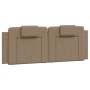 Cama con colchón cuero sintético capuchino 140x200 cm de , Camas y somieres - Ref: Foro24-3208800, Precio: 421,93 €, Descuent...