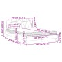 Cama con colchón cuero sintético capuchino 140x200 cm de , Camas y somieres - Ref: Foro24-3208800, Precio: 421,93 €, Descuent...