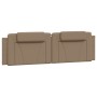 Cama con colchón cuero sintético capuchino 180x200 cm de , Camas y somieres - Ref: Foro24-3208814, Precio: 435,79 €, Descuent...