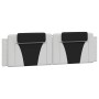 Cama con colchón cuero sintético blanco y negro 180x200 cm de , Camas y somieres - Ref: Foro24-3208816, Precio: 459,59 €, Des...