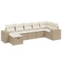 Set sofás de jardín 7 piezas y cojines ratán sintético beige de , Conjuntos de jardín - Ref: Foro24-3264454, Precio: 478,85 €...