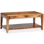 Mesa de centro de madera maciza 88x50x38 cm en Mesas de centro | Comprar online en Foru.es