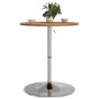 Mesa alta de madera maciza roble marrón claro Ø60x89,5 cm de , Mesas de cocina y de comedor - Ref: Foro24-3270627, Precio: 98...
