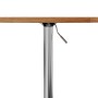 Mesa alta de madera maciza roble marrón claro Ø60x89,5 cm de , Mesas de cocina y de comedor - Ref: Foro24-3270627, Precio: 98...