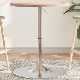 Mesa alta de madera maciza roble Ø60x90,5 cm de , Mesas de cocina y de comedor - Ref: Foro24-3270631, Precio: 104,04 €, Descu...