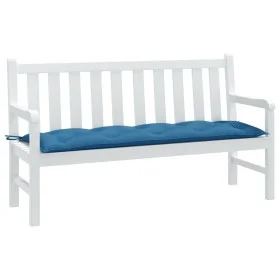 Cojín para banco de jardín tela azul melange 150x50x7 cm de , Cojines para sillas y sofás - Ref: Foro24-4002557, Precio: 31,7...