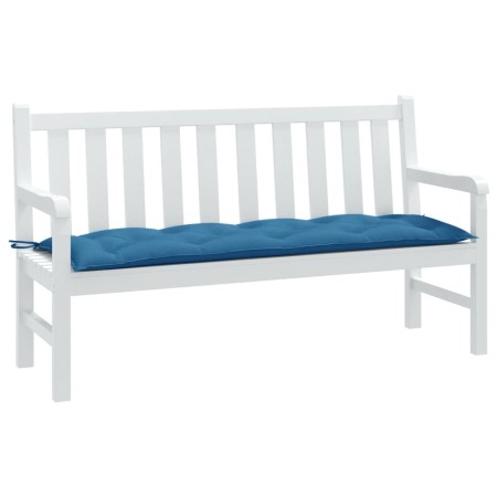 Cojín para banco de jardín tela azul melange 150x50x7 cm de , Cojines para sillas y sofás - Ref: Foro24-4002557, Precio: 32,0...