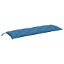 Cojín para banco de jardín tela azul melange 150x50x7 cm de , Cojines para sillas y sofás - Ref: Foro24-4002557, Precio: 32,0...