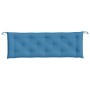 Cojín para banco de jardín tela azul melange 150x50x7 cm de , Cojines para sillas y sofás - Ref: Foro24-4002557, Precio: 32,0...