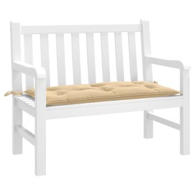 Cojín para banco de jardín tela beige melange 100x50x7 cm de , Cojines para sillas y sofás - Ref: Foro24-4002534, Precio: 27,...