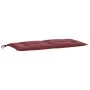 Cojines banco jardín 2 uds tela rojo tinto melange 100x50x7 cm de , Cojines para sillas y sofás - Ref: Foro24-4002595, Precio...