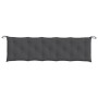 Cojines banco jardín 2 uds tela antracita melange 180x50x7 cm de , Cojines para sillas y sofás - Ref: Foro24-4002618, Precio:...