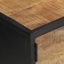 Mueble de TV puerta tallada madera de mango rugosa 130x30x40 cm de vidaXL, Muebles TV - Ref: Foro24-320943, Precio: 144,23 €,...