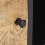 Mueble de TV puerta tallada madera de mango rugosa 130x30x40 cm de vidaXL, Muebles TV - Ref: Foro24-320943, Precio: 144,23 €,...