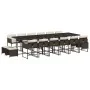 Set de muebles jardín 17 pzas y cojines ratán sintético marrón by , Garden sets - Ref: Foro24-3278132, Price: 1,00 €, Discoun...